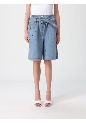 Pants PINKO Woman color Denim