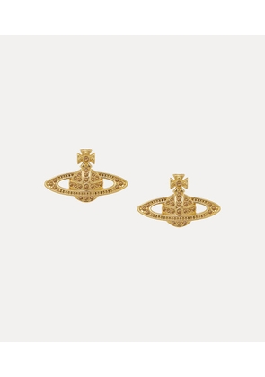 Vivienne Westwood Mini Bas Relief Earrings Gold Topaz Women