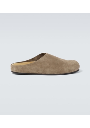 The Row Hugo suede clogs
