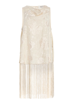 Sea Priscilla Fringed Embroidered Top - Moda Operandi