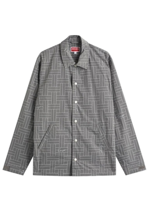Kenzo All Over Geometric Pattern Coach Jacket