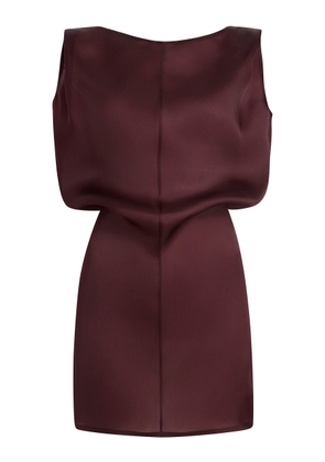 Khaite Toma Draped Silk-Organza Mini Dress - Moda Operandi