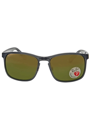 Ray Ban Chromance Green Mirror Chromance Square Unisex Sunglasses RB4264 876/6O 58