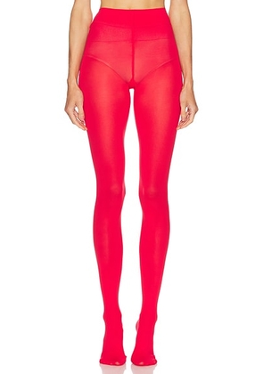 SWEDISH STOCKINGS Olivia Premium Tights in Sharp Red - Red. Size S (also in L).