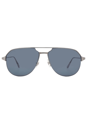 Cartier Santos de Cartier Grey Mirror Pilot Mens Sunglasses CT0229S 005 60
