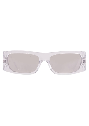 Versace Clear Mirror Silver Wrap Mens Sunglasses VE4482 148/8V 57