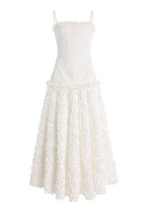 Alexis Maitland Appliquéd Cotton Maxi Dress - Moda Operandi