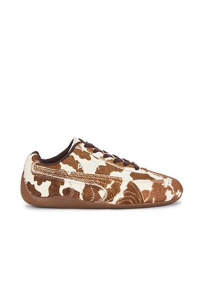 Puma Select Speedcat Cow Sneaker in Chocolate Brown - Brown. Size 11 (also in 5.5, 6, 6.5, 7, 7.5, 8, 8.5, 9, 9.5).