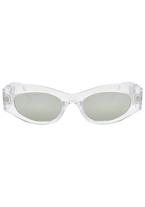 Versace Silver Mirror Oval Ladies Sunglasses VE4480U 148/30 51