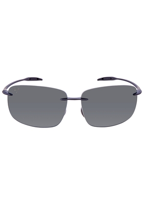 Maui Jim Breakwall Nuetral Grey Wrap Unisex Sunglasses 422-02 63
