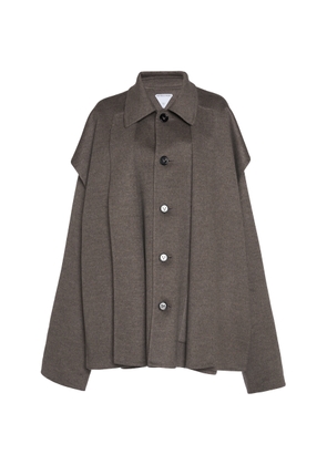 Bottega Veneta Wool-Cashmere Short Coat - Moda Operandi