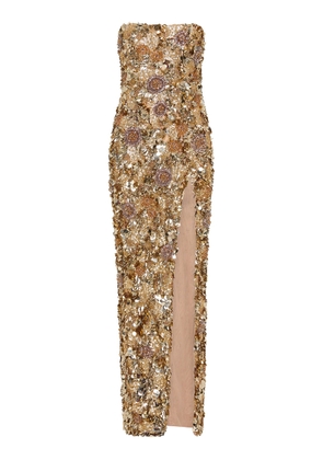 Rachel Gilbert Pepito Crystal Embellished Tulle Gown - Moda Operandi