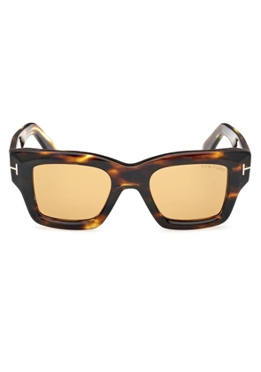 Tom Ford Ilias Light Brown Square Mens Sunglasses FT1154 52E 50