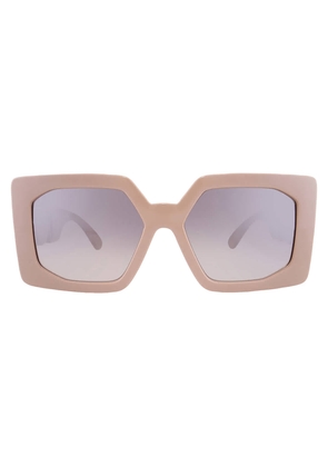 Versace Brown Gradient Grey Mirror Silver Square Ladies Sunglasses VE4478U 549961 55