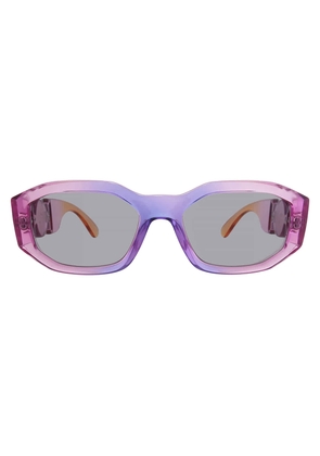 Versace Grey Geometric Unisex Sunglasses VE4361 5537/1 53