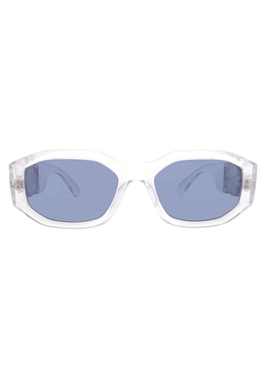 Versace Dark Blue Geometric Unisex Sunglasses VE4361 148/80 53
