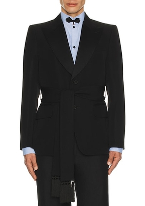 Valentino Classic Blazer Jacket in Nero - Black. Size 44 (also in 46, 48, 50).