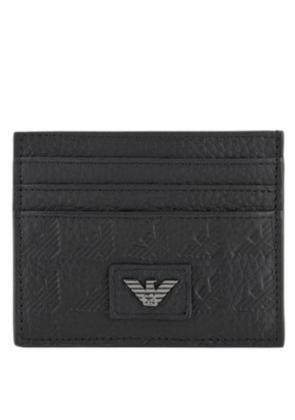 Emporio Armani All-Over Embossed Eagle Card Holder