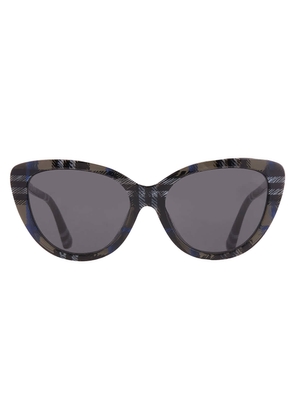 Burberry Dark Grey Cat Eye Ladies Sunglasses BE4457 416687 55