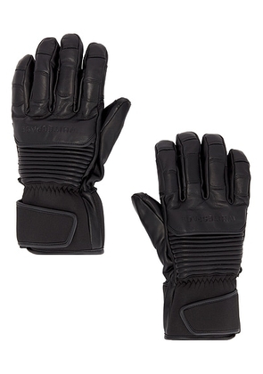 Whitespace Leather Riding Gloves in Black Onyx - Black. Size L/XL (also in ).