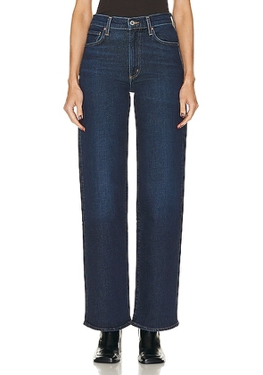 AGOLDE Harper Mid Rise Wide Straight Jeans in Formation - Denim-Dark. Size 33 (also in ).