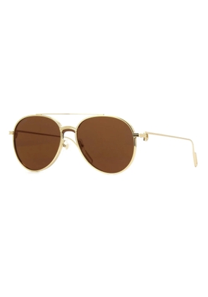 Cartier C de Cartier Brown Pilot Unisex Sunglasses CT0273S 002 99