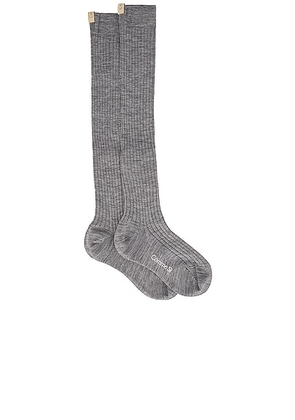 Comme Si The Knee High Sock in Heather Grey - Grey. Size 36/37 (also in ).