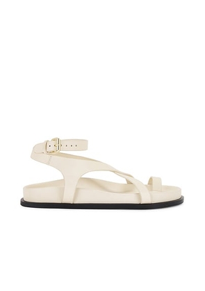 A.EMERY Jalen Slim Sandal in Eggshell - Cream. Size 37 (also in ).