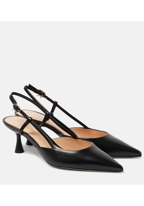 Gianvito Rossi Ascent 55 leather slingback pumps