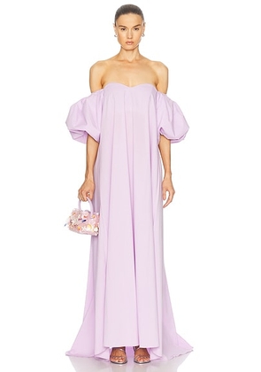 CAROLINE CONSTAS Palmer Gown in Mauve - Lavender. Size XS (also in ).