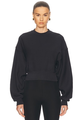 AGOLDE Kit Sweatshirt in Washed Black - Black. Size XS (also in L).