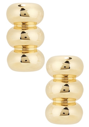 ALAÃA Bumper Earrings in Or - Metallic Gold. Size all.