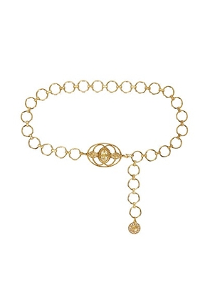 Chloe Chain Amulet Belt in Vintage Gold - Metallic Gold. Size all.