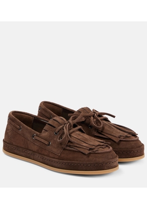 Hogan Suede boat shoes