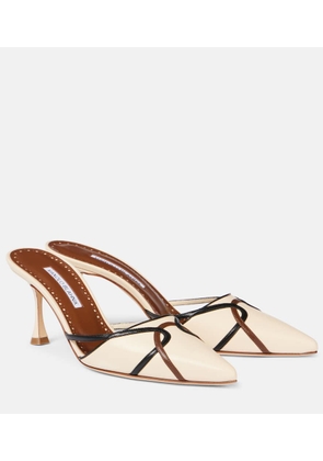 Manolo Blahnik Ragheb 70 leather mules