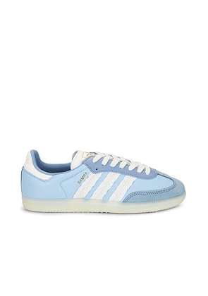 Adidas Originals Samba OG in Clear Sky  Tactile Blue  & Off White - Baby Blue. Size 7 (also in ).