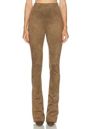 Atlein High Waisted Fit Pant in Khaki - Olive. Size 40 (also in ).