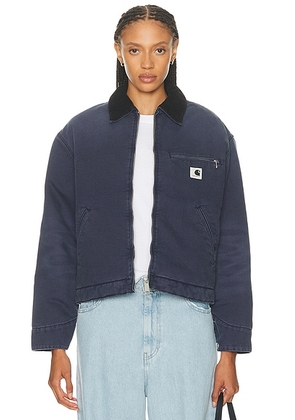 Carhartt WIP OG Detroit Jacket in Dark Navy & Black - Navy. Size XS (also in ).