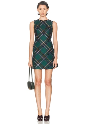 McQueen Evening Dress in Navy  Green  & Yellow - Green. Size 38 (also in ).