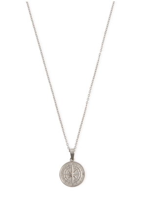 Craftd Compass Rhodium-plated Pendant Necklace - Silver - One Size