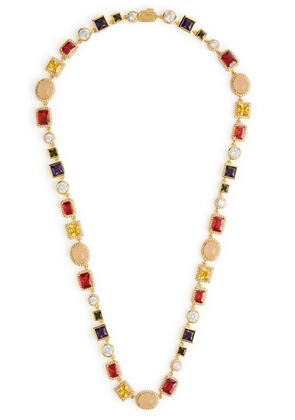 Craftd Crystal-embellished 18kt Gold-plated Necklace - One Size