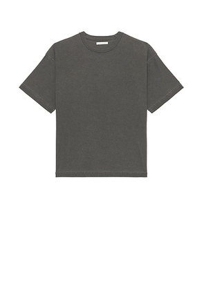 JOHN ELLIOTT Reversed Cropped Ss Tee in Washed Black - Black. Size L (also in ).