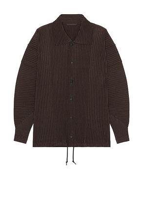 Homme Plisse Issey Miyake Heather Pleats Jacket in Brown - Brown. Size 3 (also in ).