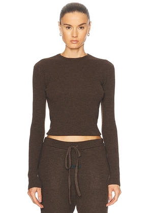 Fear of God ESSENTIALS Fitted Sweater in Brown - Brown. Size XL (also in ).