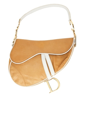 dior Dior Saddle Bag in Beige - Blue. Size all.