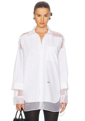 Jean Paul Gaultier Petit Grand Top in White - White. Size S (also in ).