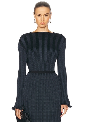 SIMKHAI Carys Mock Neck Top in Black - Black. Size 6 (also in ).