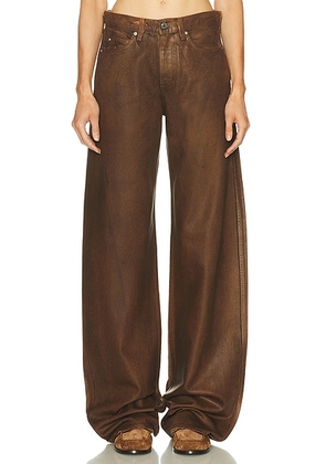 GRLFRND Austen Low Rise Curve in Laurel Canyon Blvd - Brown. Size 23 (also in 24, 25, 26, 27, 28, 29, 30, 31, 32).