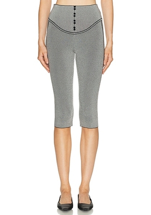 JACQUEMUS Les Leggings Sera in Dark Grey - Grey. Size 34 (also in 36, 38, 40, 42).