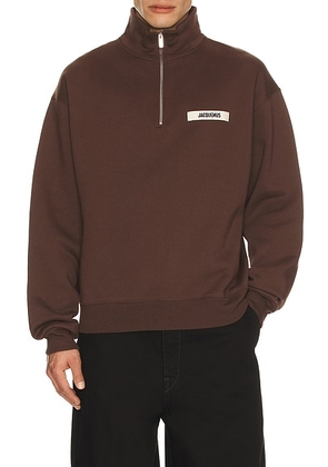 JACQUEMUS Le Camionneur Gros Grain in Dark Brown - Brown. Size M (also in ).